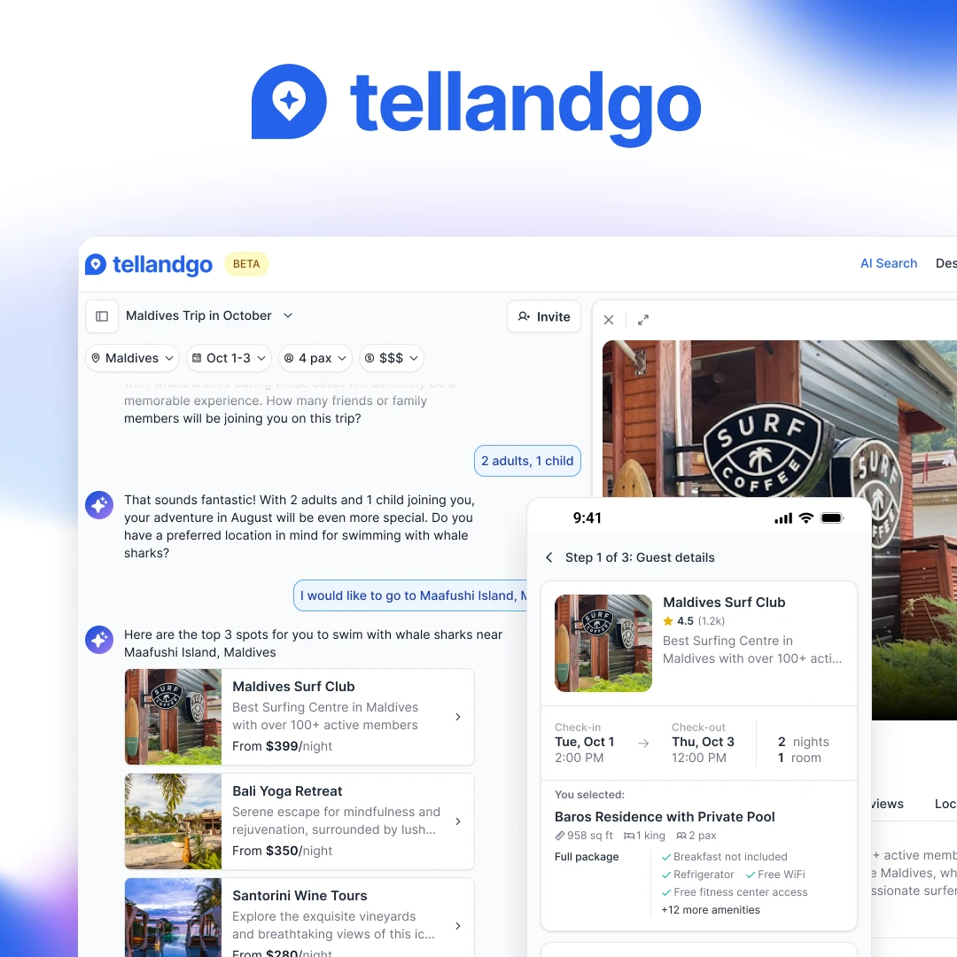 tellandgo — AI travel planning